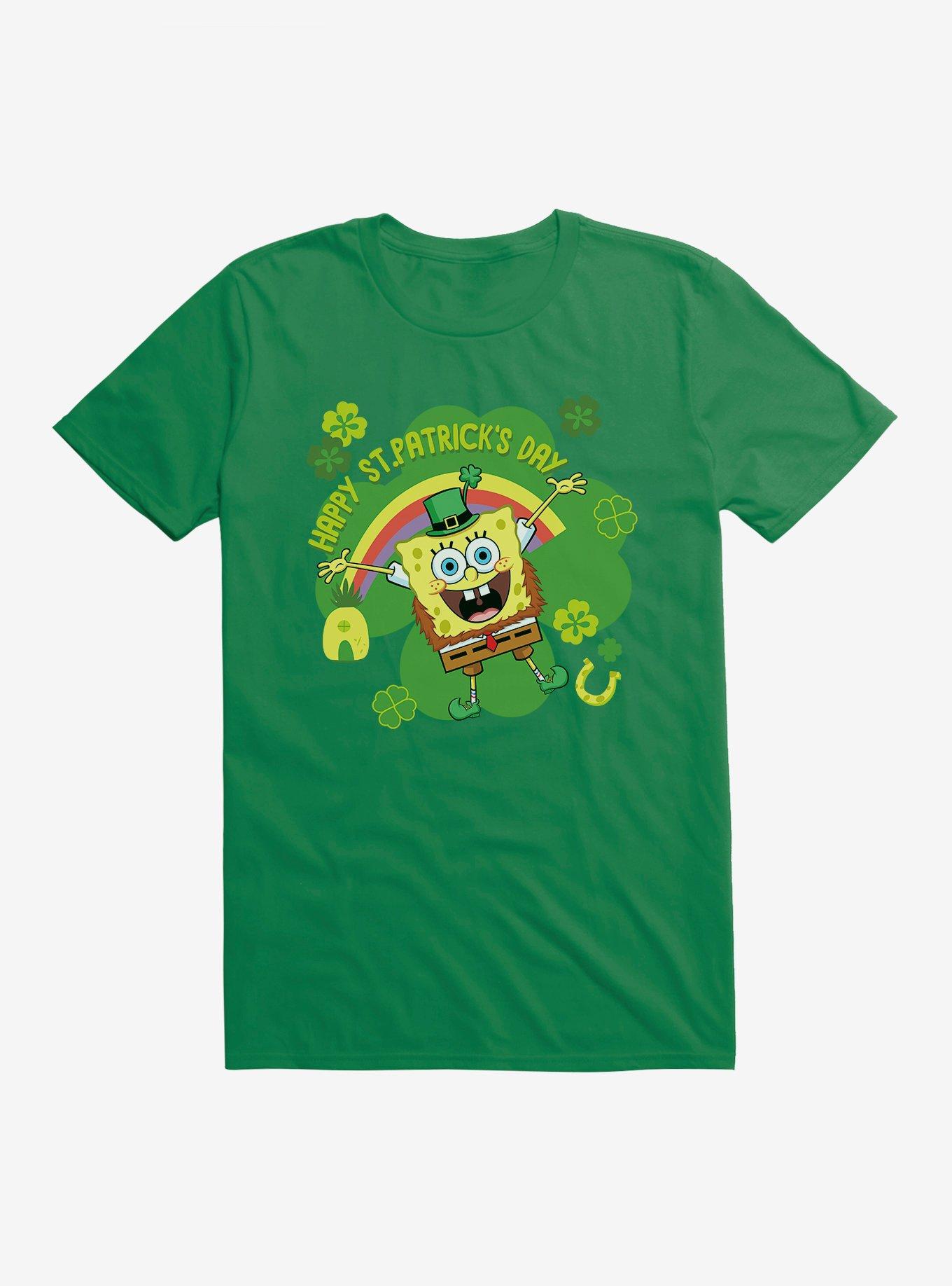 SpongeBob SquarePants Happy St. Patrick's Day T-Shirt, KELLY GREEN, hi-res
