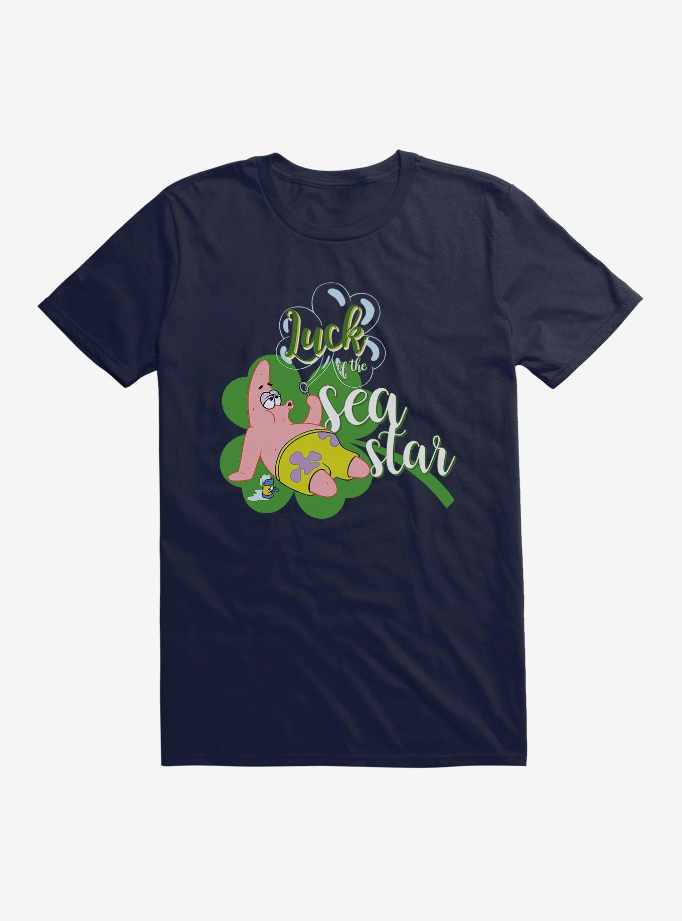 SpongeBob SquarePants Luck Of The Sea Star T-Shirt, NAVY, hi-res