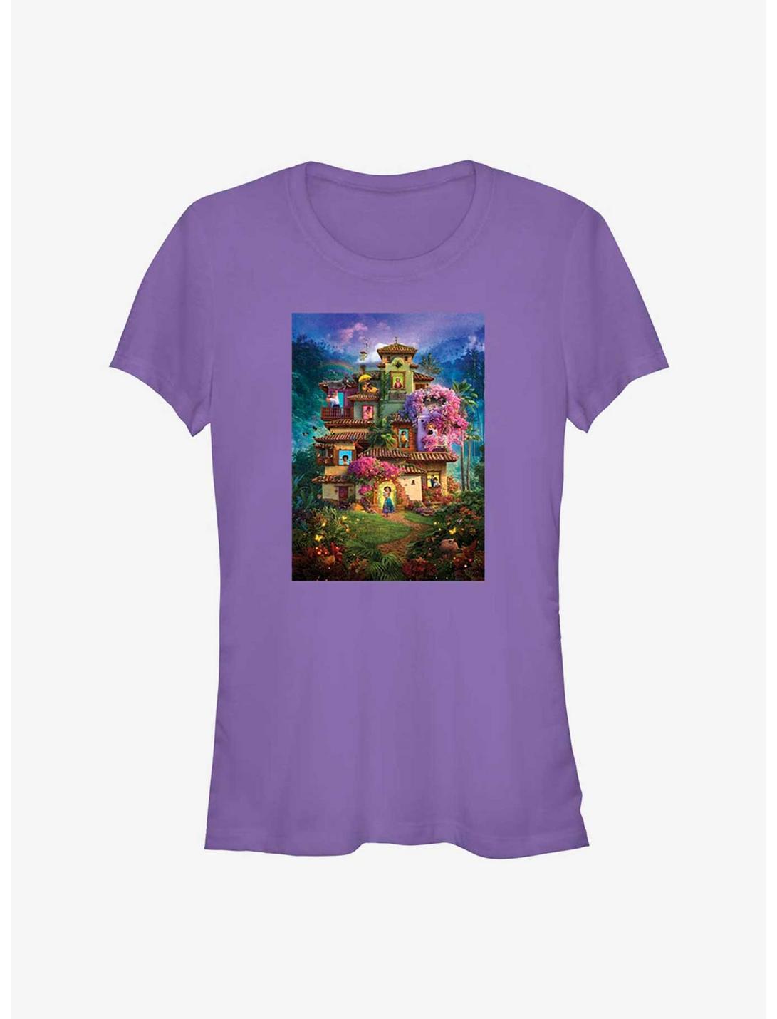 Disney Encanto Madrigal House Poster Girls T-Shirt, PURPLE, hi-res