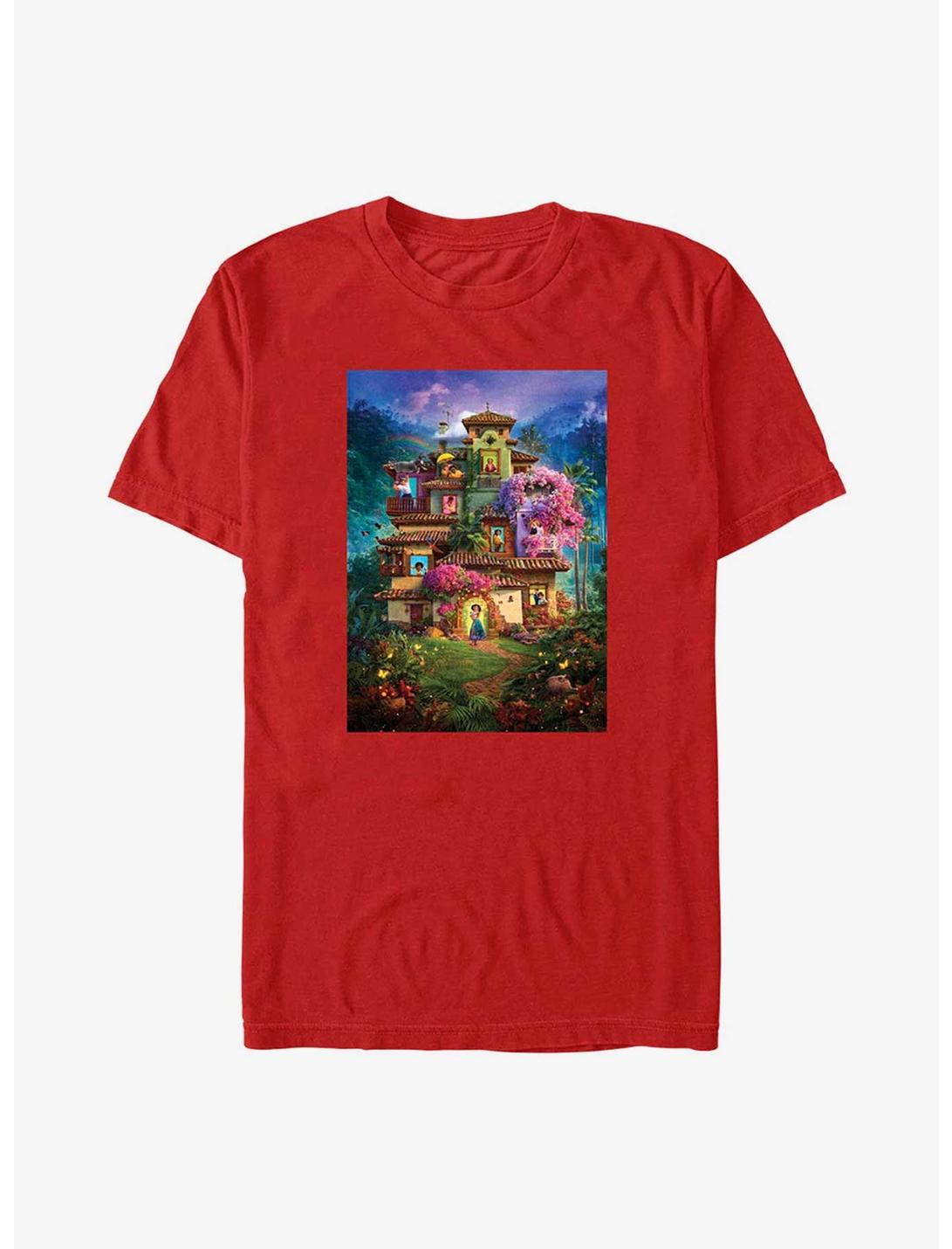 Disney Encanto Madrigal House Poster T-Shirt, RED, hi-res