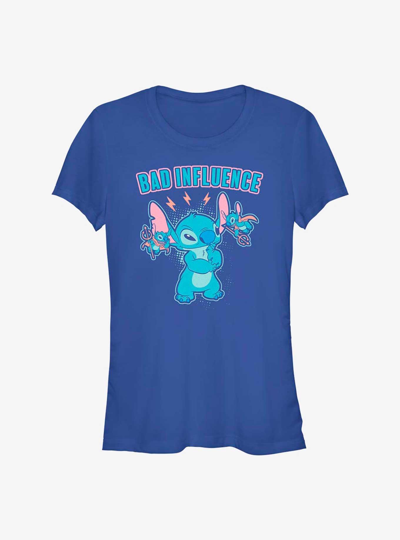 Disney Lilo & Stitch Bad Influence Girls T-Shirt, ROYAL, hi-res