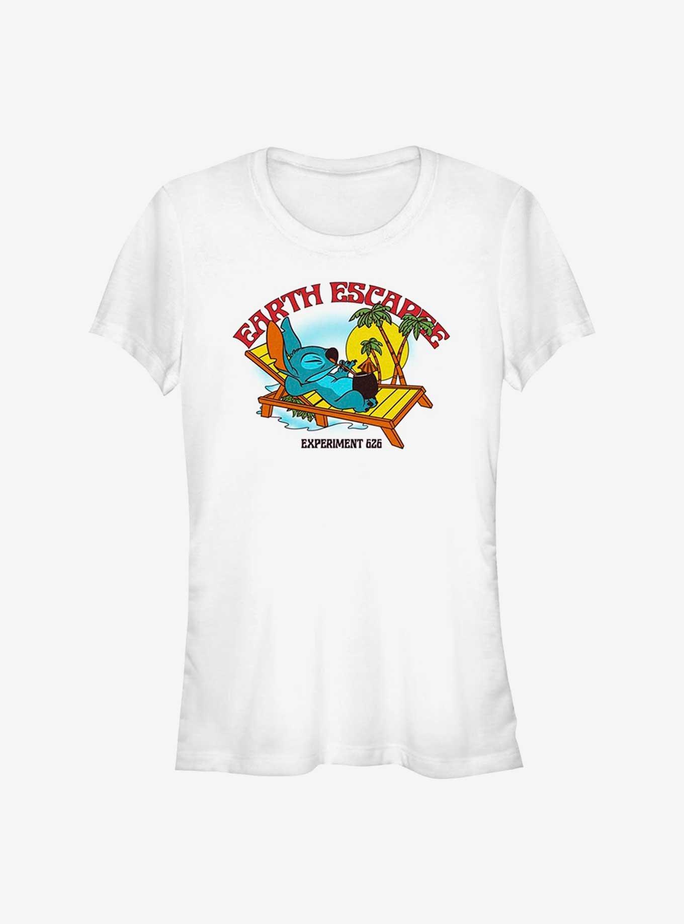 Disney Lilo & Stitch Not Lazy Girls T-Shirt, WHITE, hi-res