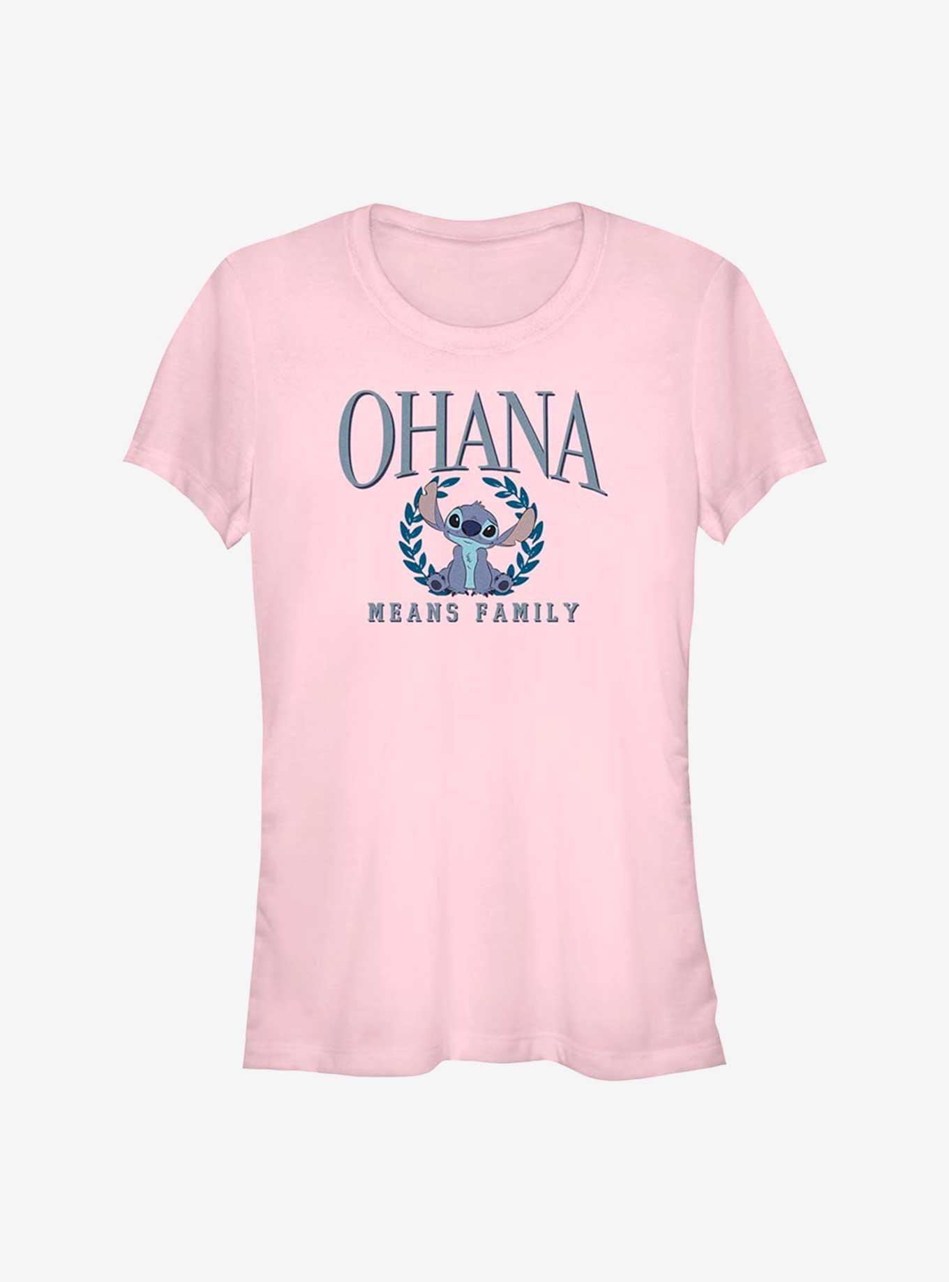 Disney Lilo & Stitch Collegiate Girls T-Shirt, LIGHT PINK, hi-res