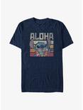 Dsny Lilo Stch Stitch Says Aloha T-Shirt, NAVY HTR, hi-res
