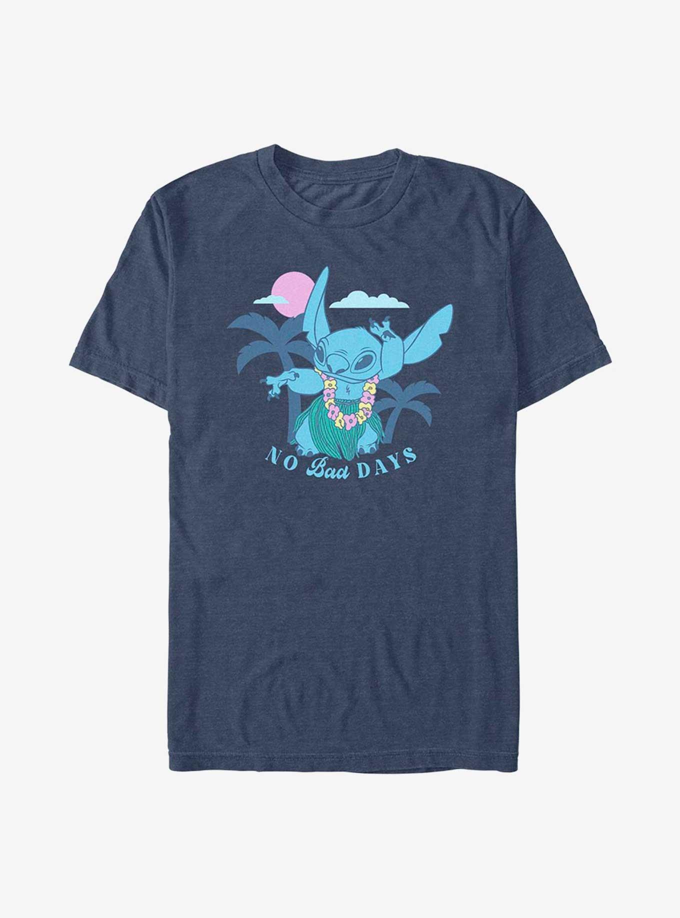 Disney Lilo & Stitch No Bad Days T-Shirt, NAVY HTR, hi-res