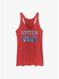 Dsny Lilo Stch The Stitches Happy Stitch Girls Raw Edge Tank, RED HTR, hi-res