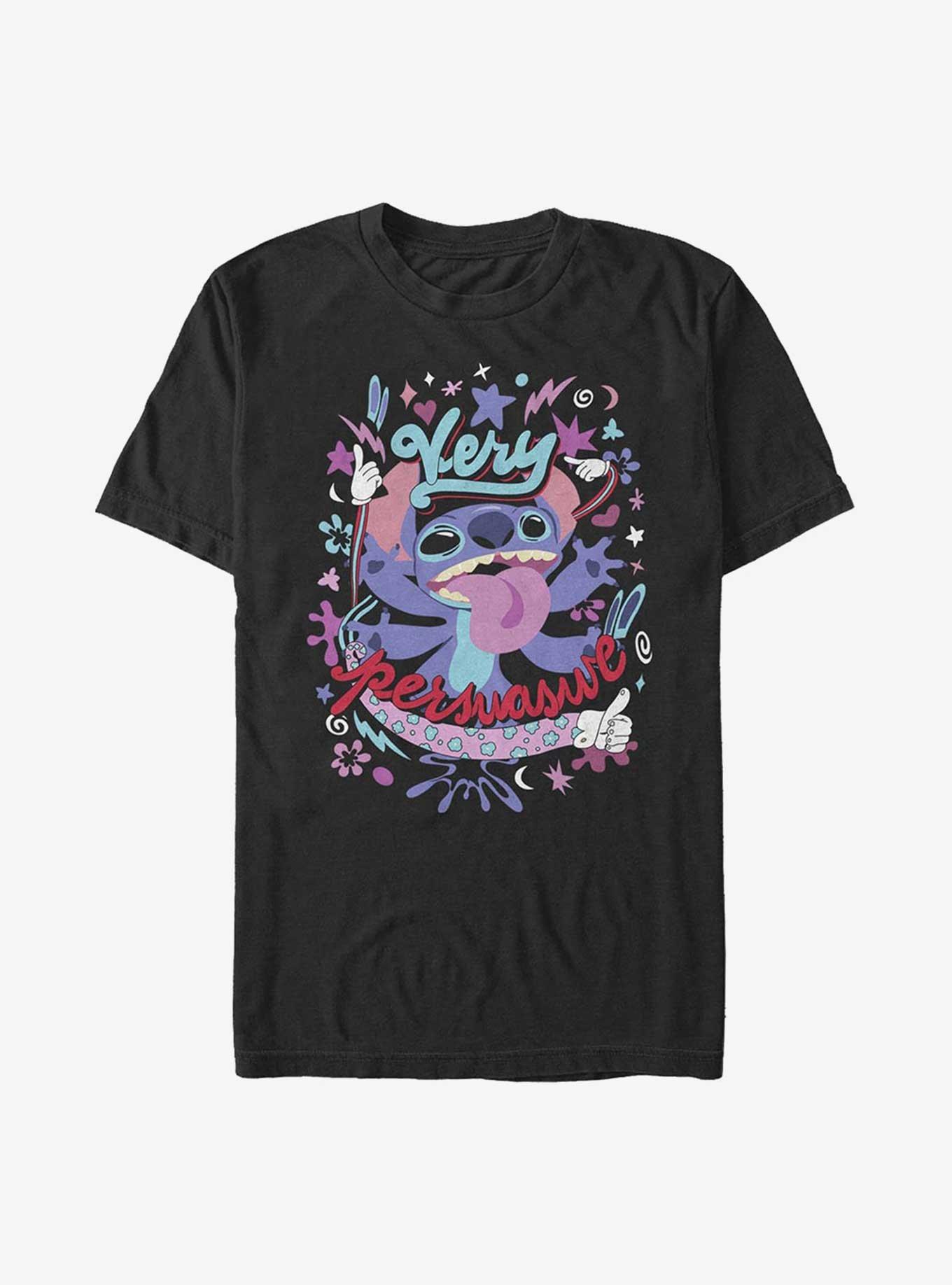 Disney Lilo & Stitch Very Persuasive T-Shirt, BLACK, hi-res
