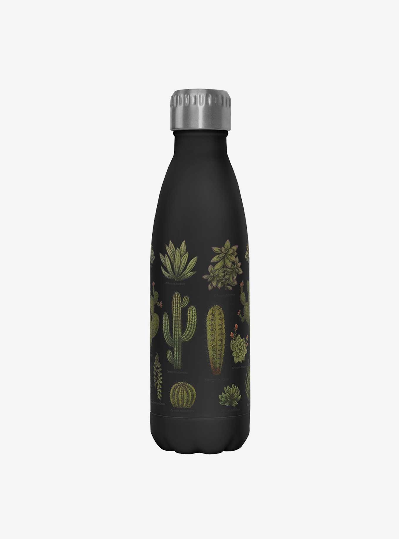 Botanical Cactus Stainless Steel Water Bottle, , hi-res