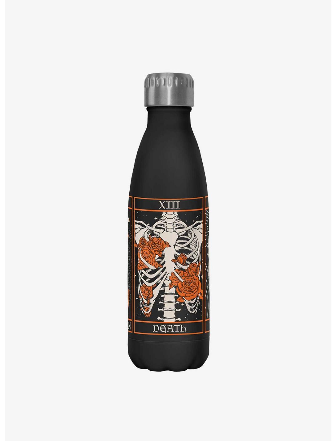 Spooky Skeleton Tarot Set Stainless Steel Water Bottle, , hi-res