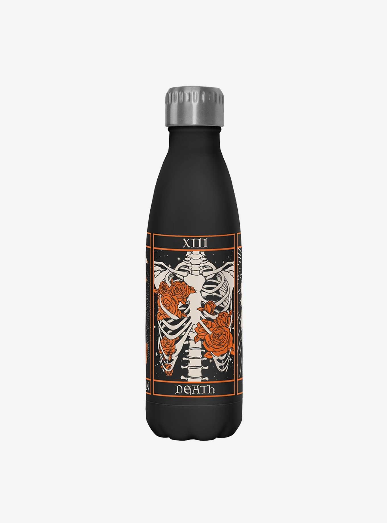 Spooky Skeleton Tarot Set Stainless Steel Water Bottle, , hi-res