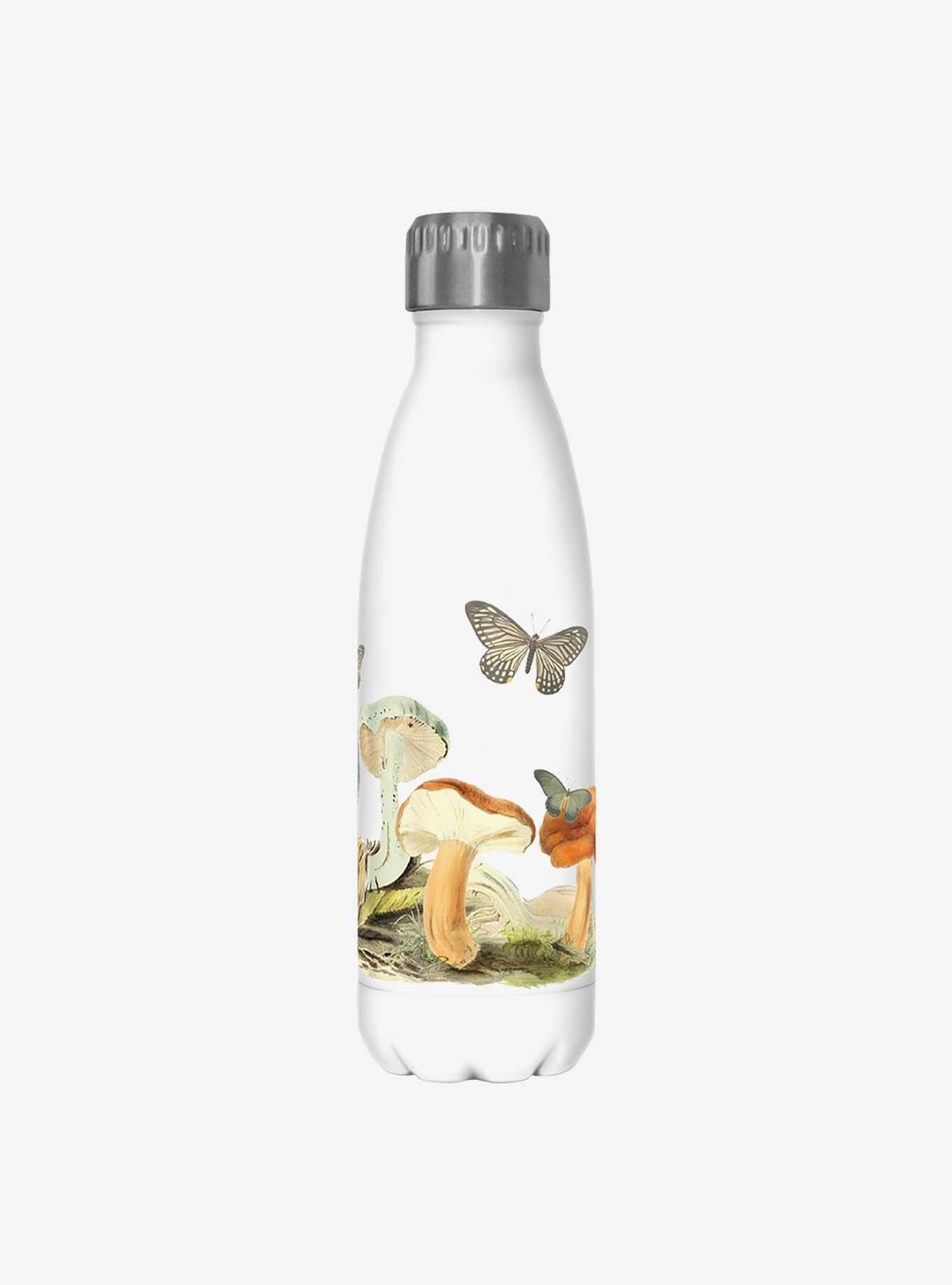 Vintage Mushrooms Stainless Steel Water Bottle, , hi-res