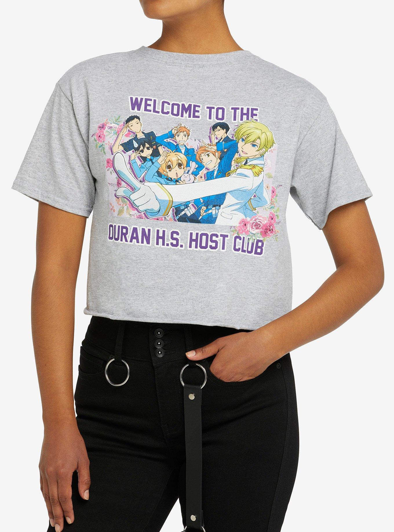 Ouran High School Host Club Academy Girls Crop T-Shirt, MULTI, hi-res