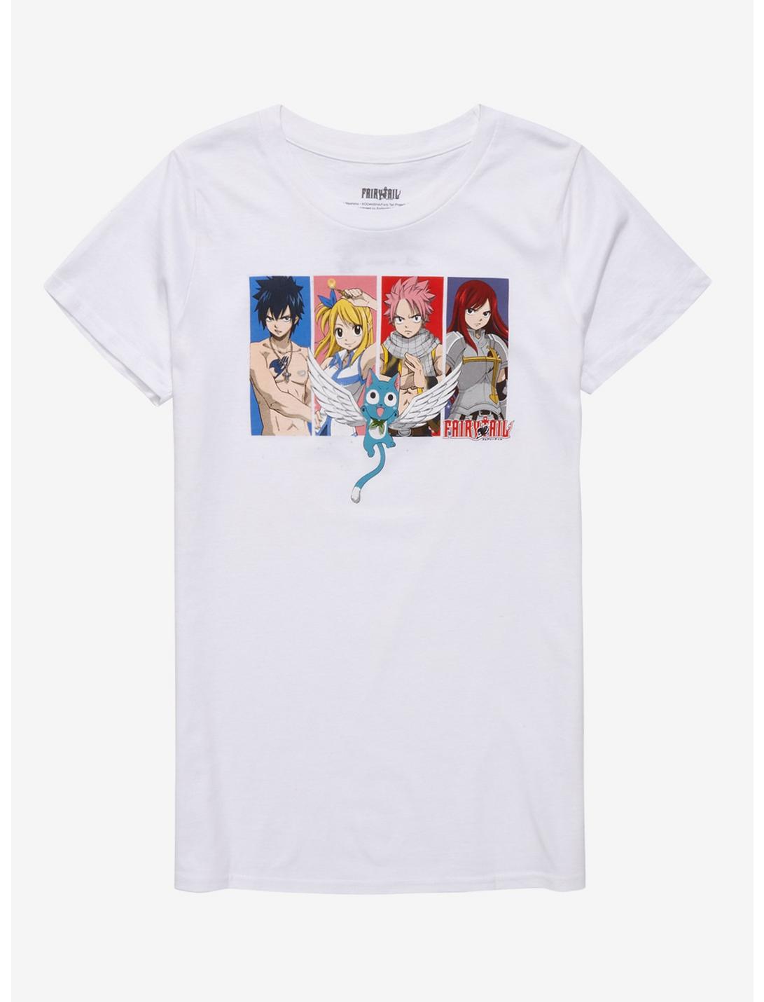 Fairy Tail Group Panel Girls T-Shirt, MULTI, hi-res