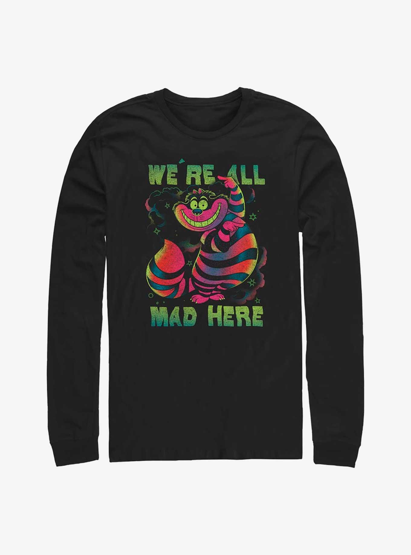 Disney Alice In Wonderland Cheshire Cat Rainbow Long Sleeve T-Shirt, , hi-res