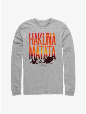 Disney The Lion King Sunset Hakuna Matata Long Sleeve T-Shirt, , hi-res