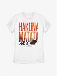 Disney The Lion King Sunset Hakuna Matata Womens T-Shirt, WHITE, hi-res