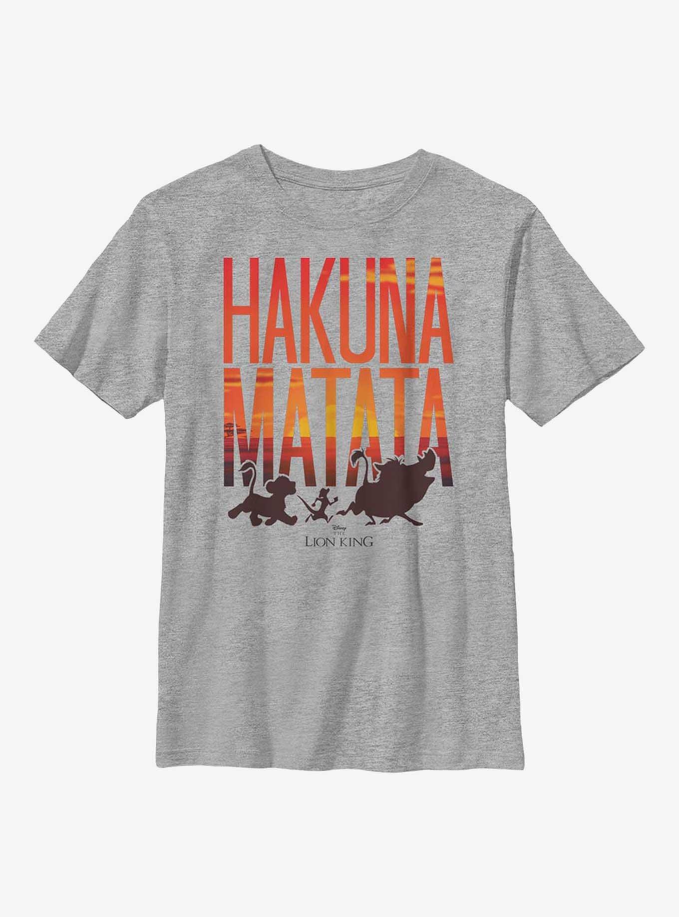 Disney The Lion King Sunset Hakuna Matata Youth T-Shirt, , hi-res