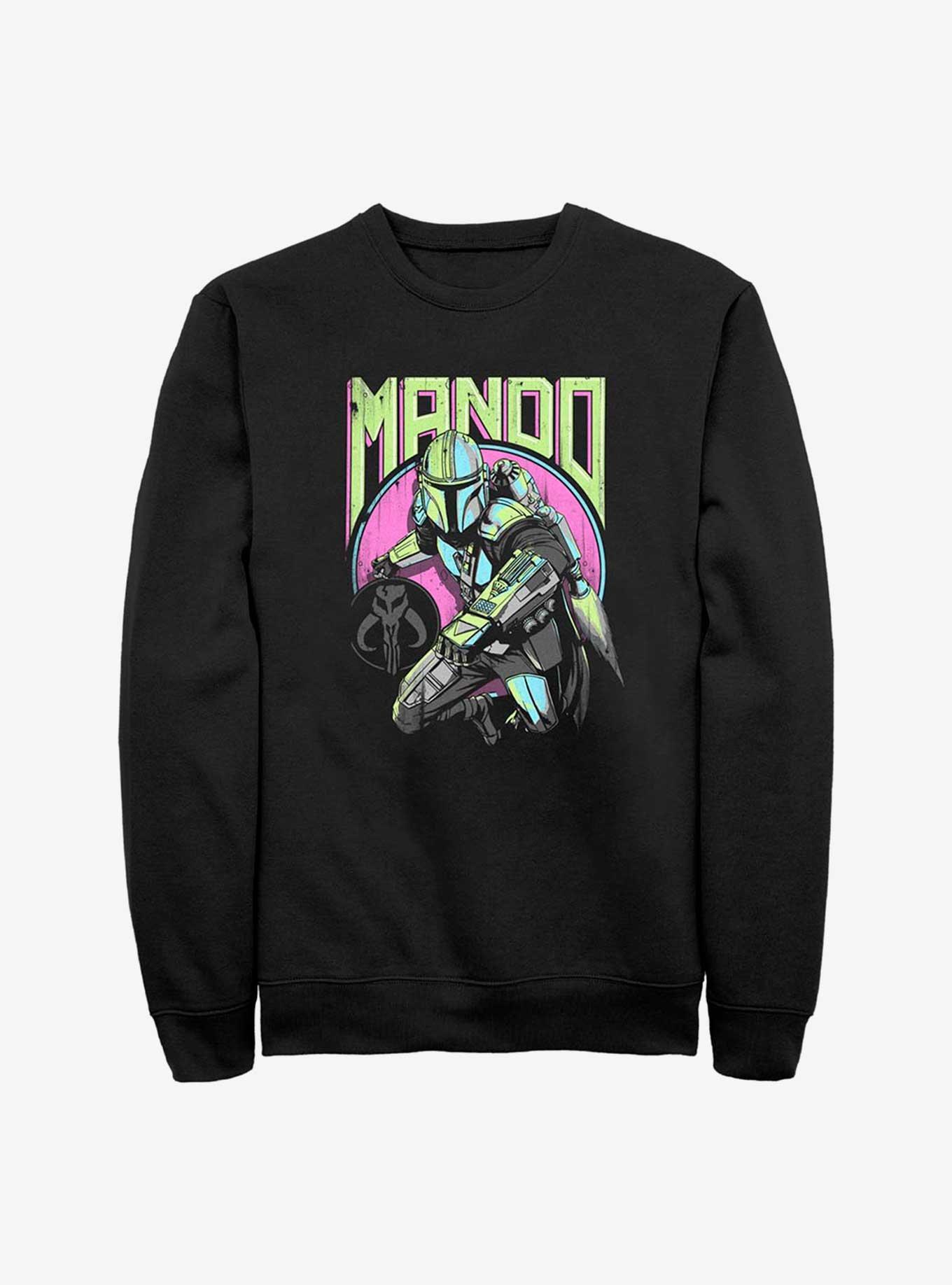 Star Wars The Mandalorian New Wave Sweatshirt, BLACK, hi-res