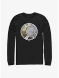 Marvel Moon Knight Gold Moon Icon Long Sleeve T-Shirt, BLACK, hi-res