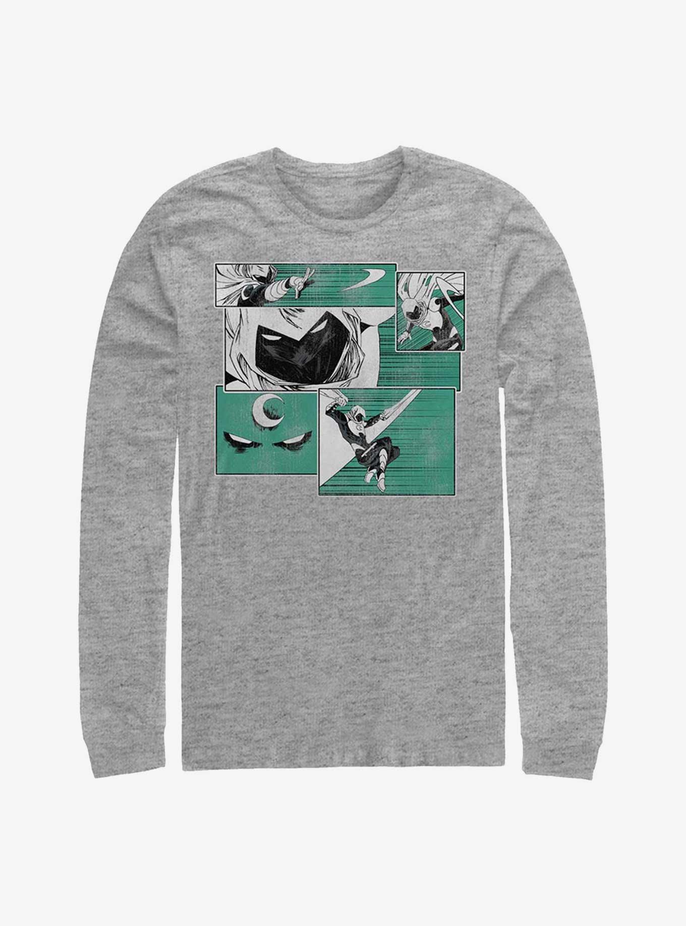 Marvel Moon Knight Panels Long Sleeve T-Shirt, , hi-res