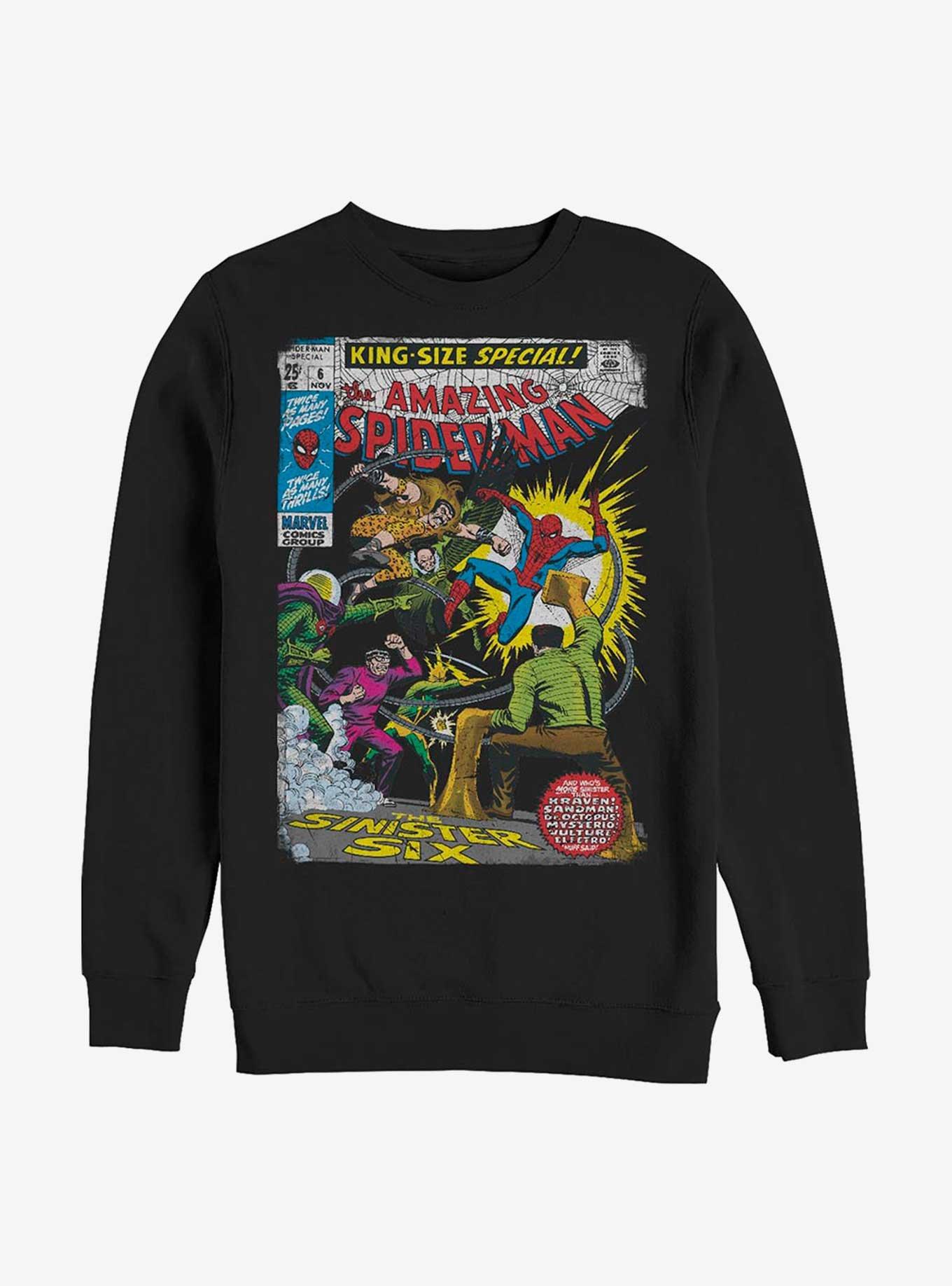 Marvel Spider-Man Sinister Six Comic Sweatshirt, , hi-res