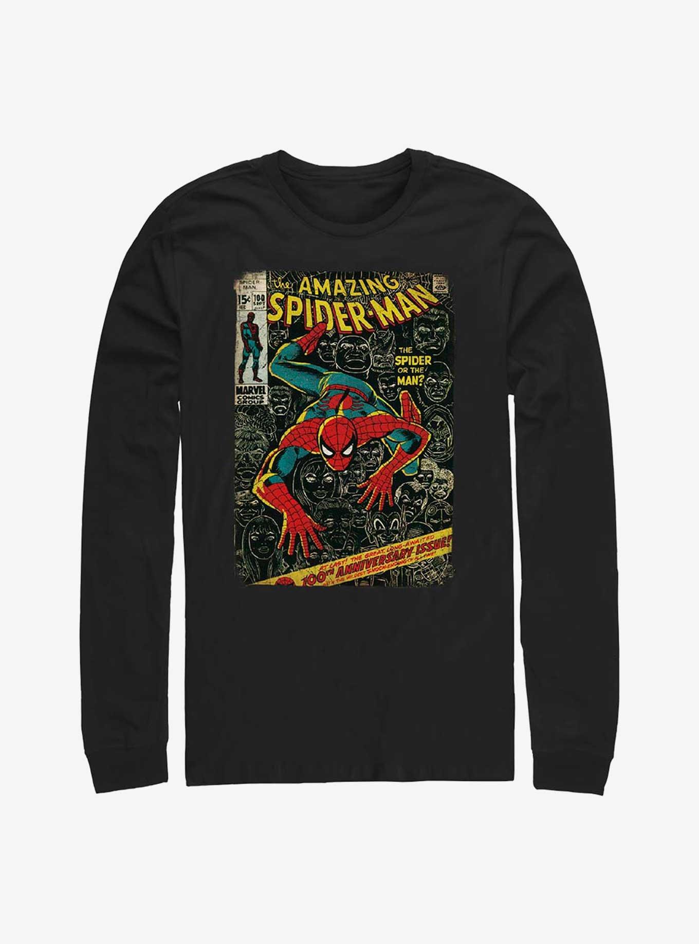 Marvel Spider-Man Comic Cover Long Sleeve T-Shirt, , hi-res