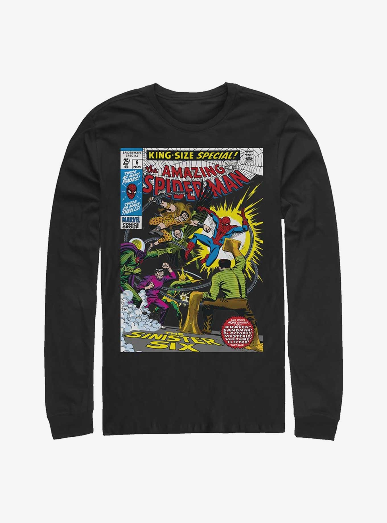 Marvel Spider-Man Sinister Six Comic Long Sleeve T-Shirt