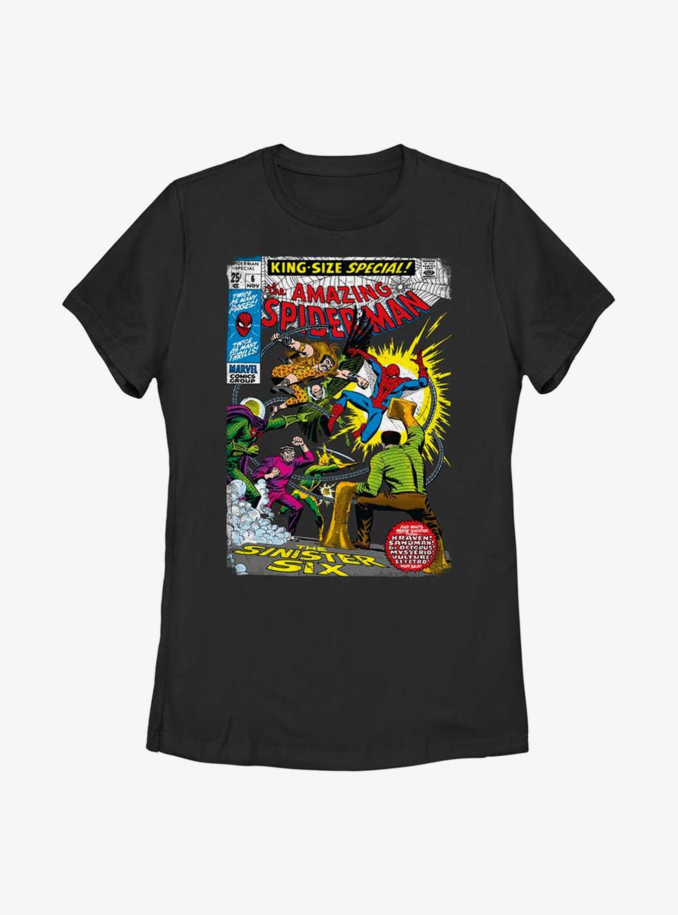 Marvel Spider-Man Sinister Six Comic Womens T-Shirt, , hi-res