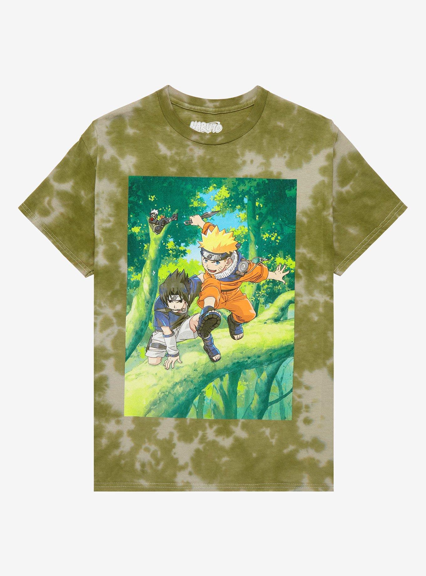 Naruto Shippuden Duo Training Tie-Dye Boyfriend Fit Girls T-Shirt | Hot ...