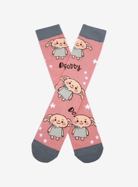 Harry Potter Chibi Dobby Allover Print Crew Socks - BoxLunch Exclusive | BoxLunch