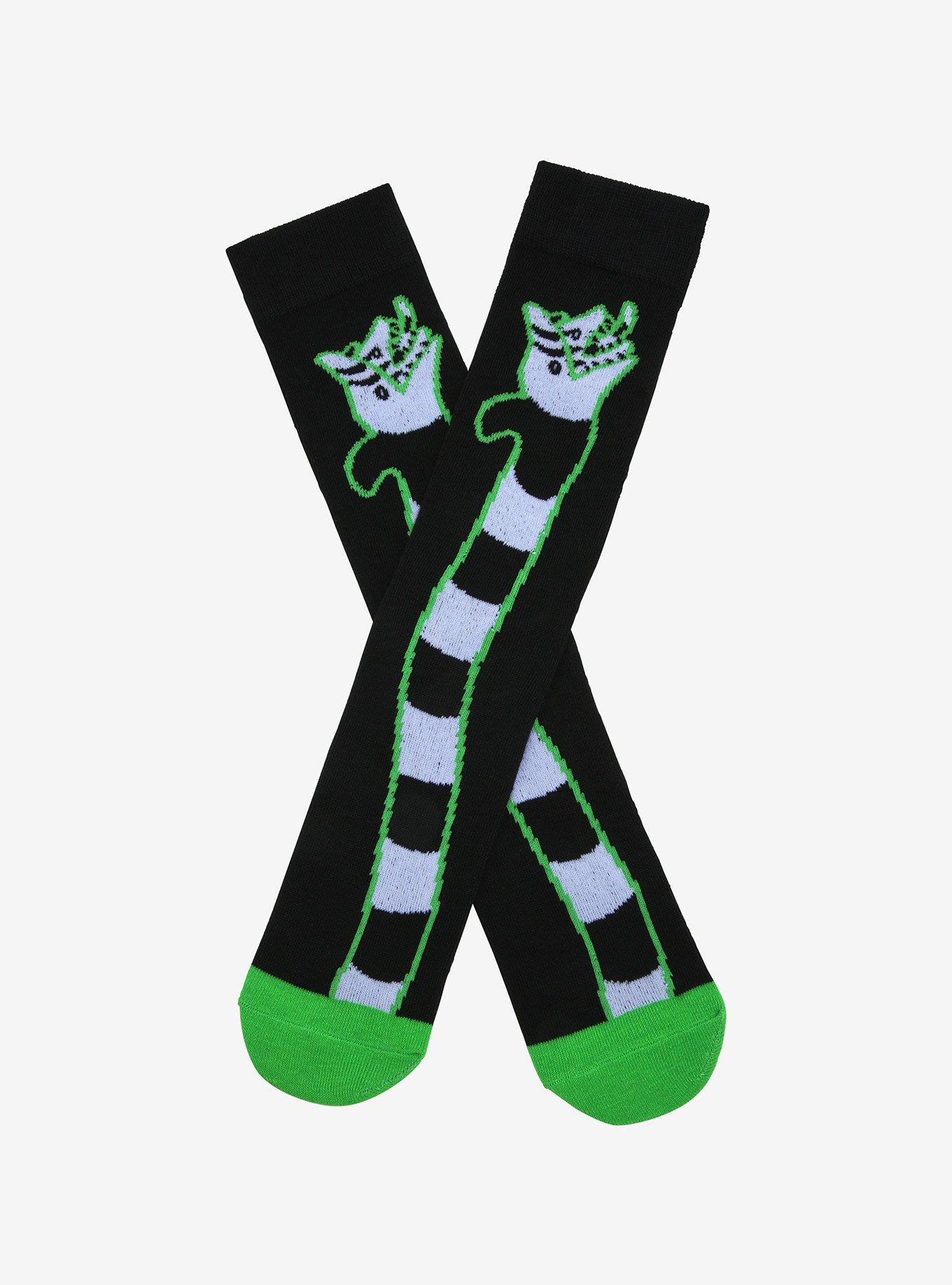 Beetlejuice Sandworm Crew Socks - BoxLunch Exclusive, , hi-res