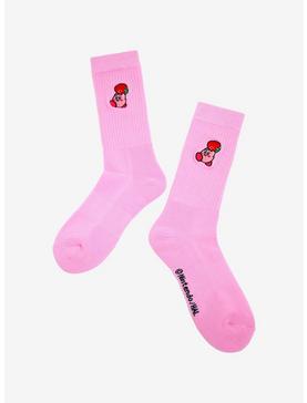 Nintendo Kirby with Strawberry Crew Socks- BoxLunch Exclusive, , hi-res