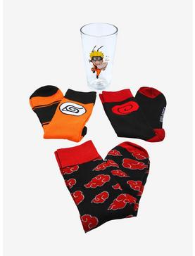 Naruto Shippuden Pint Glass and Crew Socks Gift Set, , hi-res