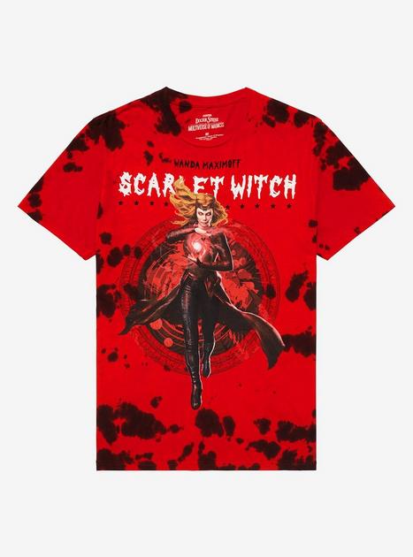 Marvel Doctor Strange In The Multiverse Of Madness Scarlet Witch Tie-Dye  Boyfriend Fit Girls T-Shirt | Hot Topic
