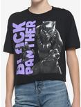 Marvel Black Panther Profile Girls Crop T-Shirt, MULTI, hi-res