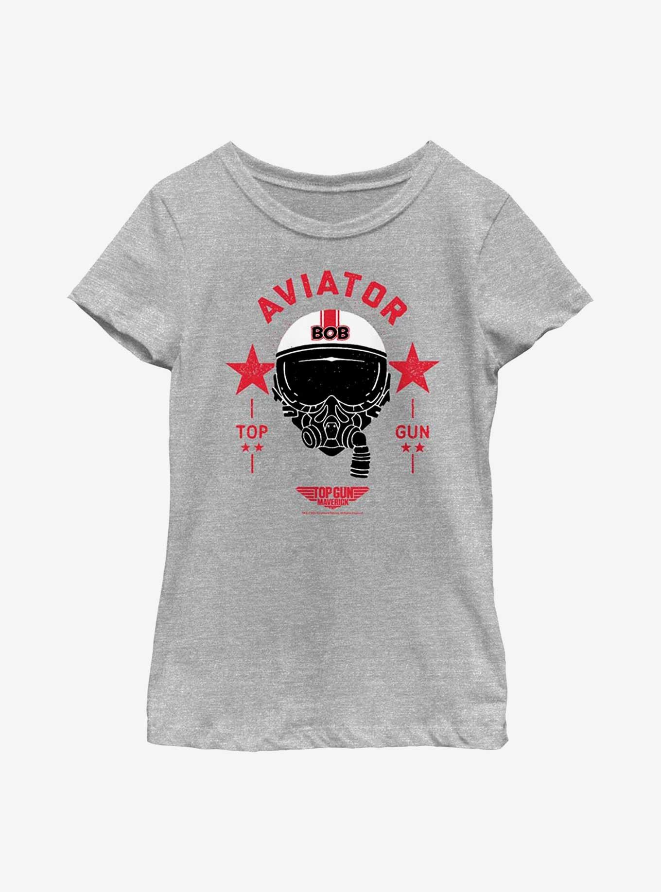 Top Gun: Maverick Bob Aviator Youth Girls T-Shirt, ATH HTR, hi-res