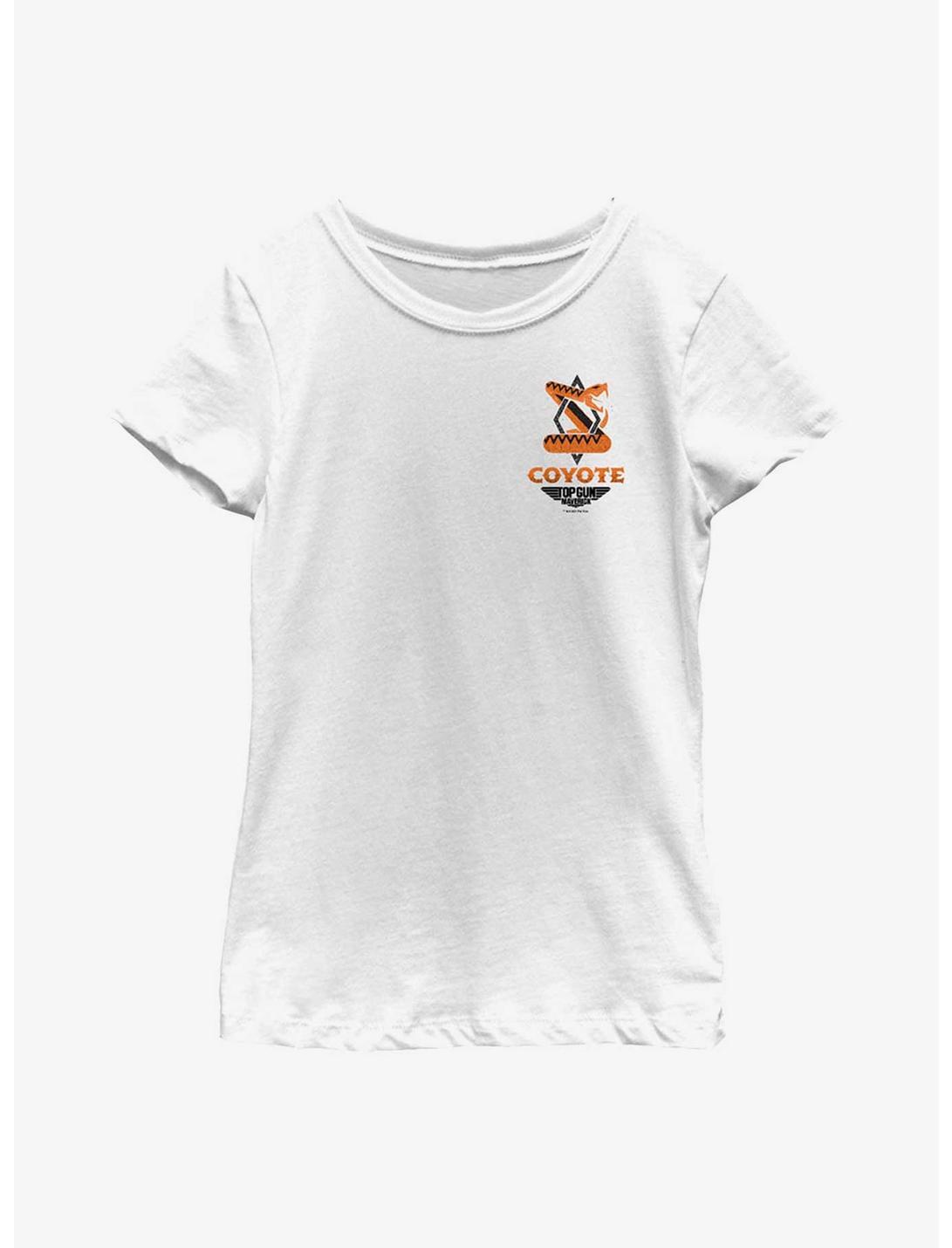 Top Gun: Maverick Coyote Patch Youth Girls T-Shirt, WHITE, hi-res