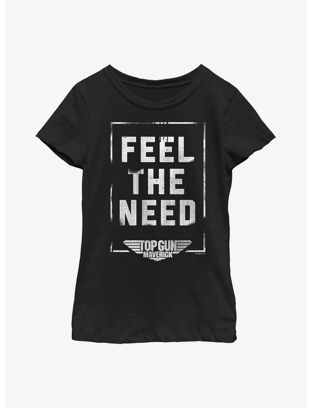 Top Gun: Maverick Feel The Need Youth Girls T-Shirt, BLACK, hi-res