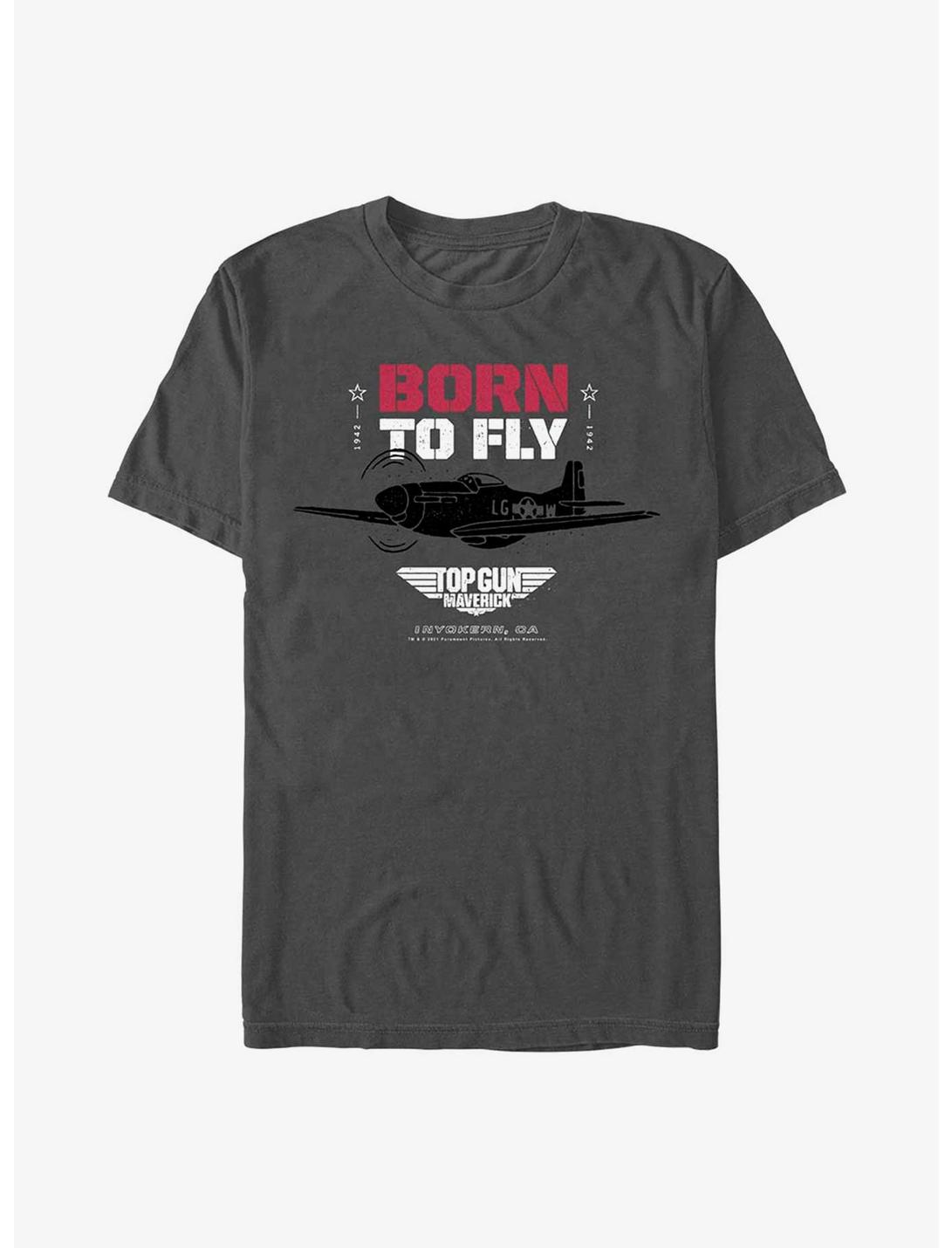 Top Gun: Maverick Born to Fly T-Shirt, CHARCOAL, hi-res