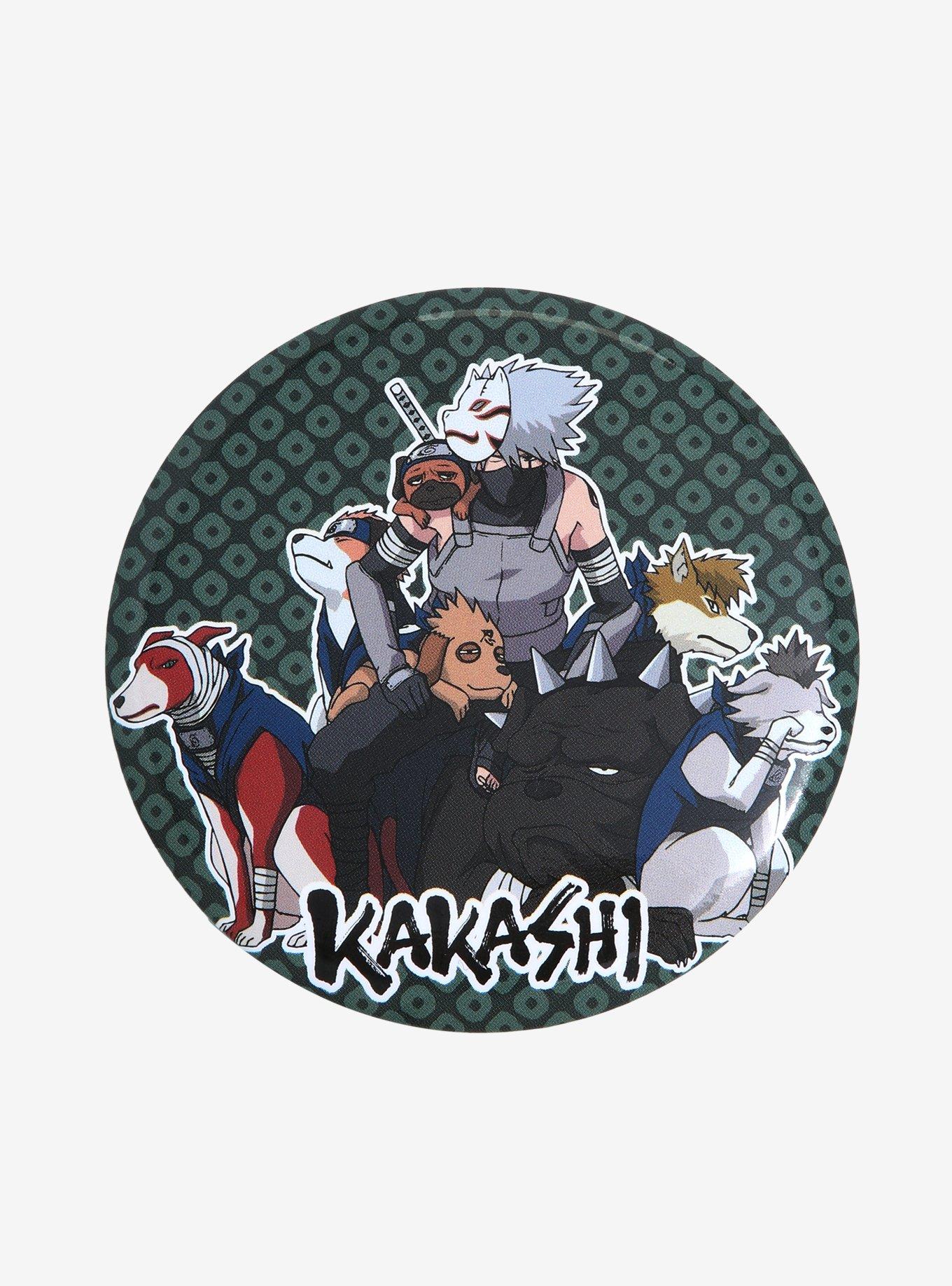 Naruto Shippuden Kakashi Ninken 3 Inch Button, , hi-res