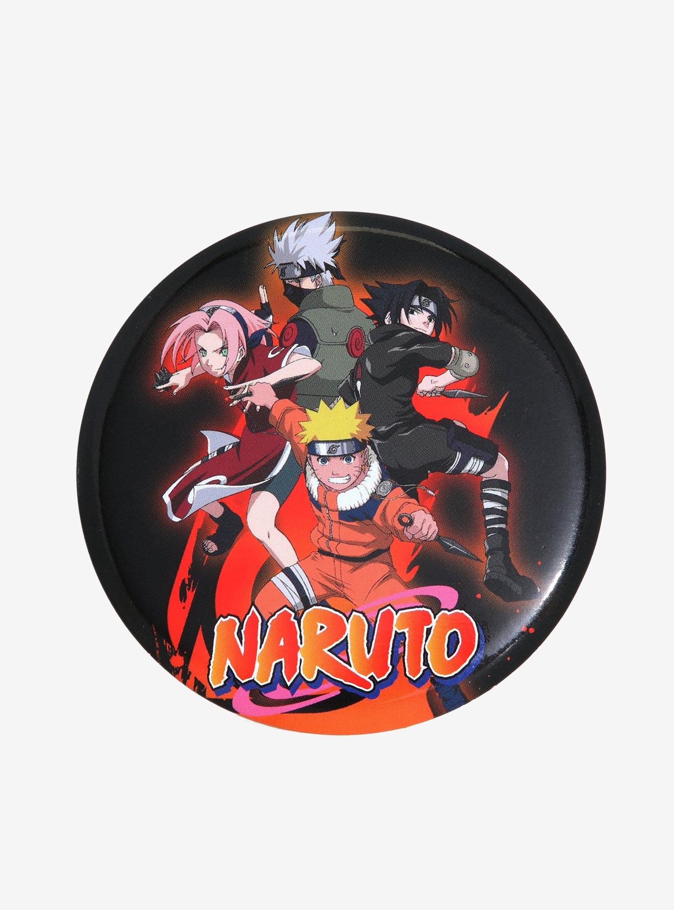 Naruto Team 7 Flame 3 Inch Button, , hi-res