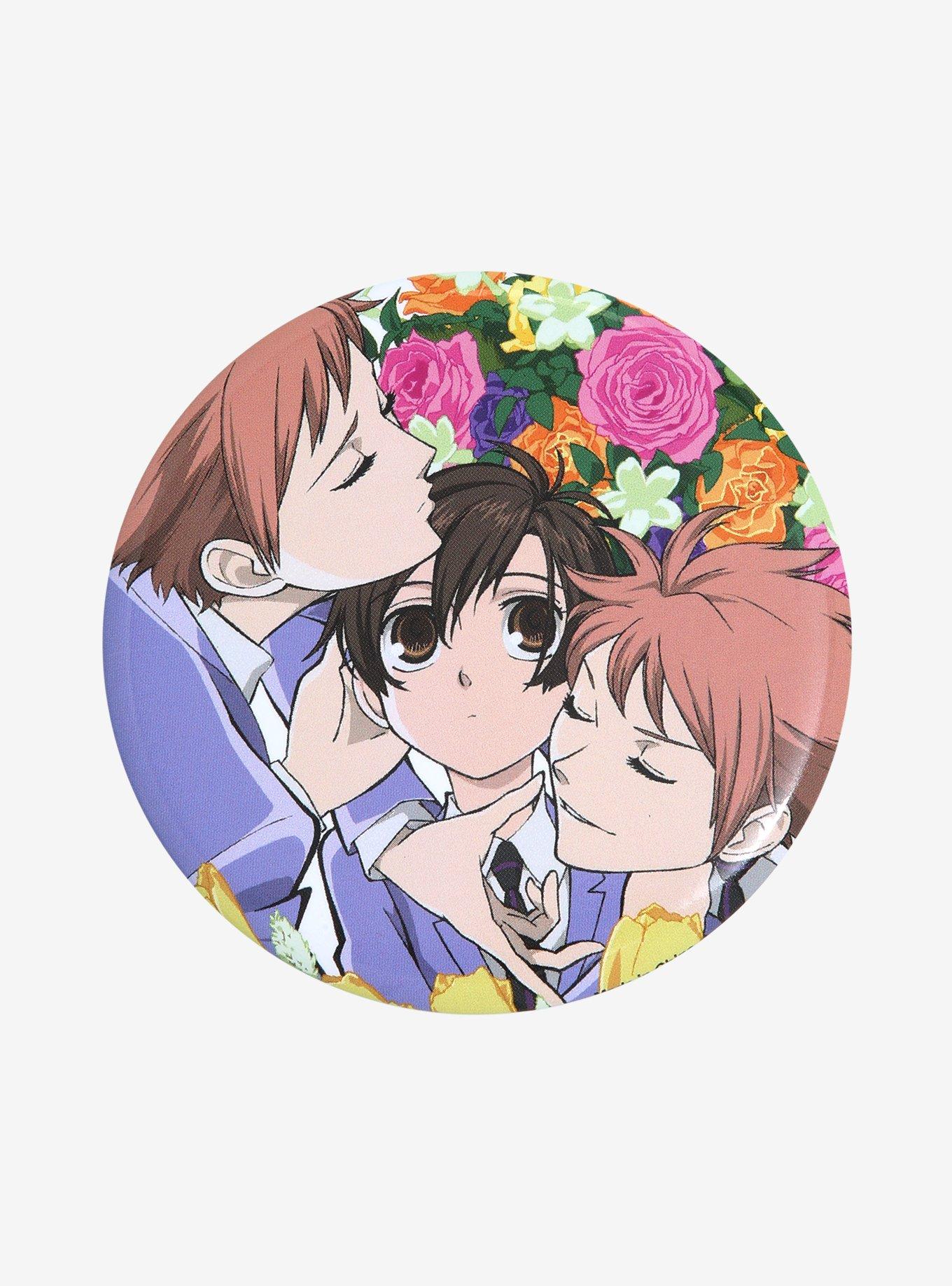 Ouran High School Host Club Haruhi & Twins 3 Inch Button, , hi-res