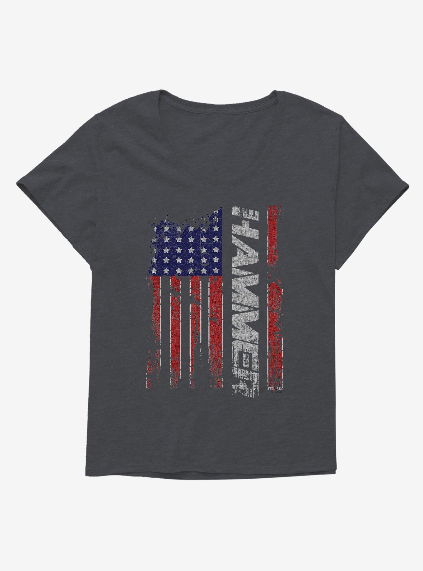 Major League Wrestling Hammer Flag Girls T-Shirt Plus