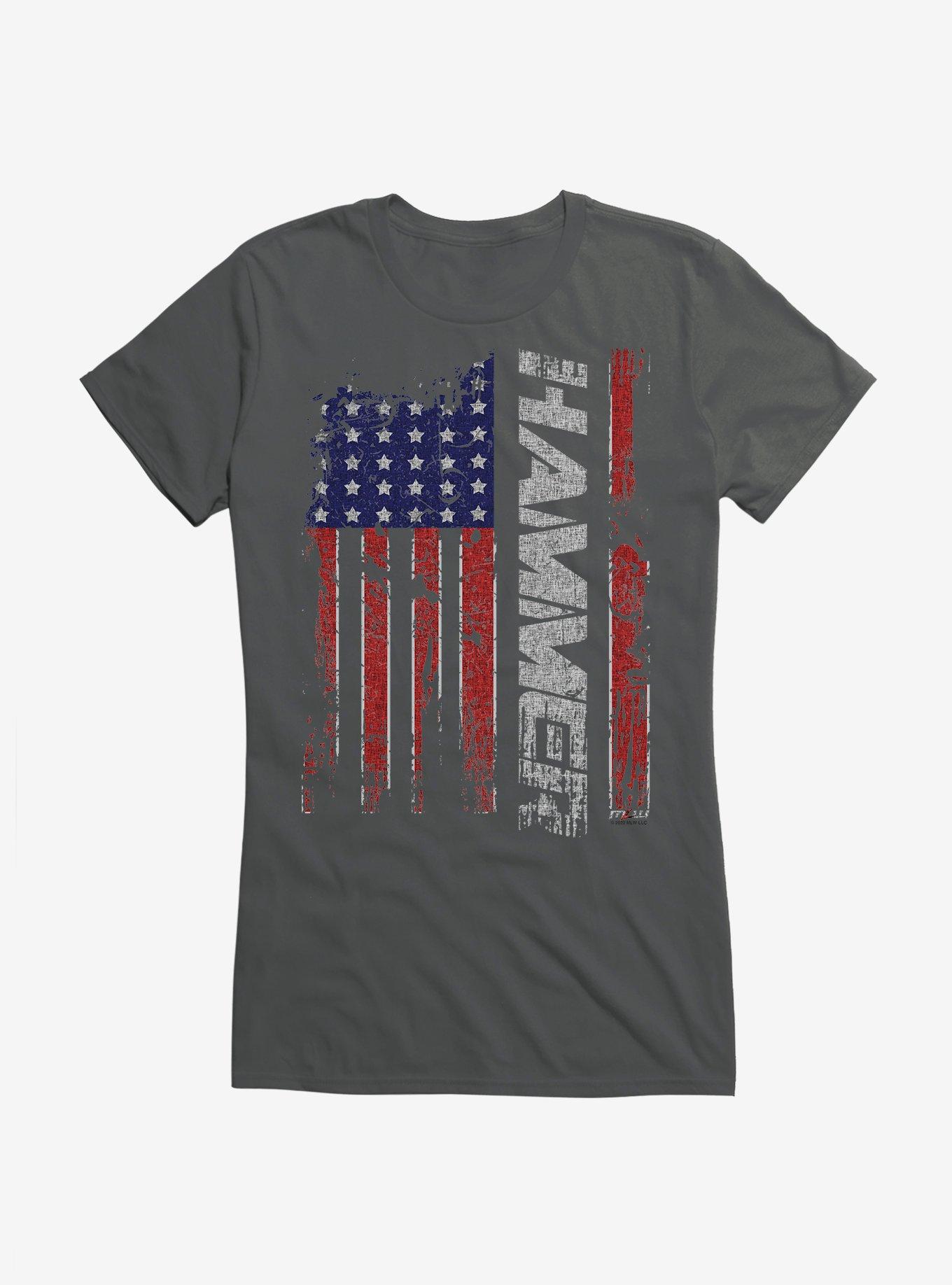 Major League Wrestling Hammer Flag Girls T-Shirt, CHARCOAL, hi-res