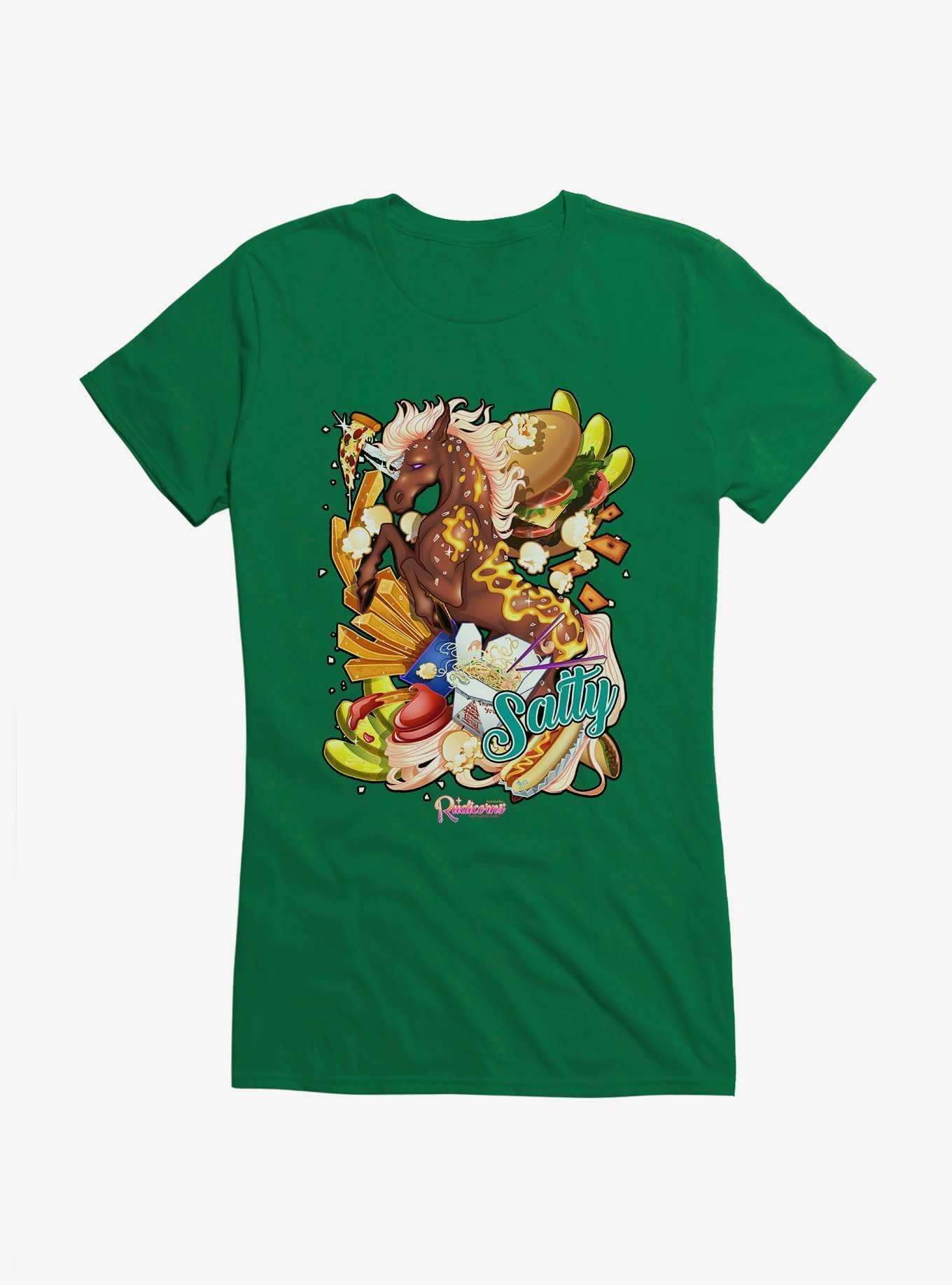HT Creators: AsherBee Rudicorns Salty Foods Unicorn Girls T-Shirt, , hi-res