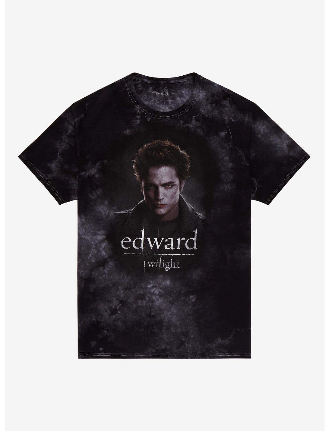 Twilight Edward Grey Wash Boyfriend Fit T-Shirt Plus Size, BLACK, hi-res