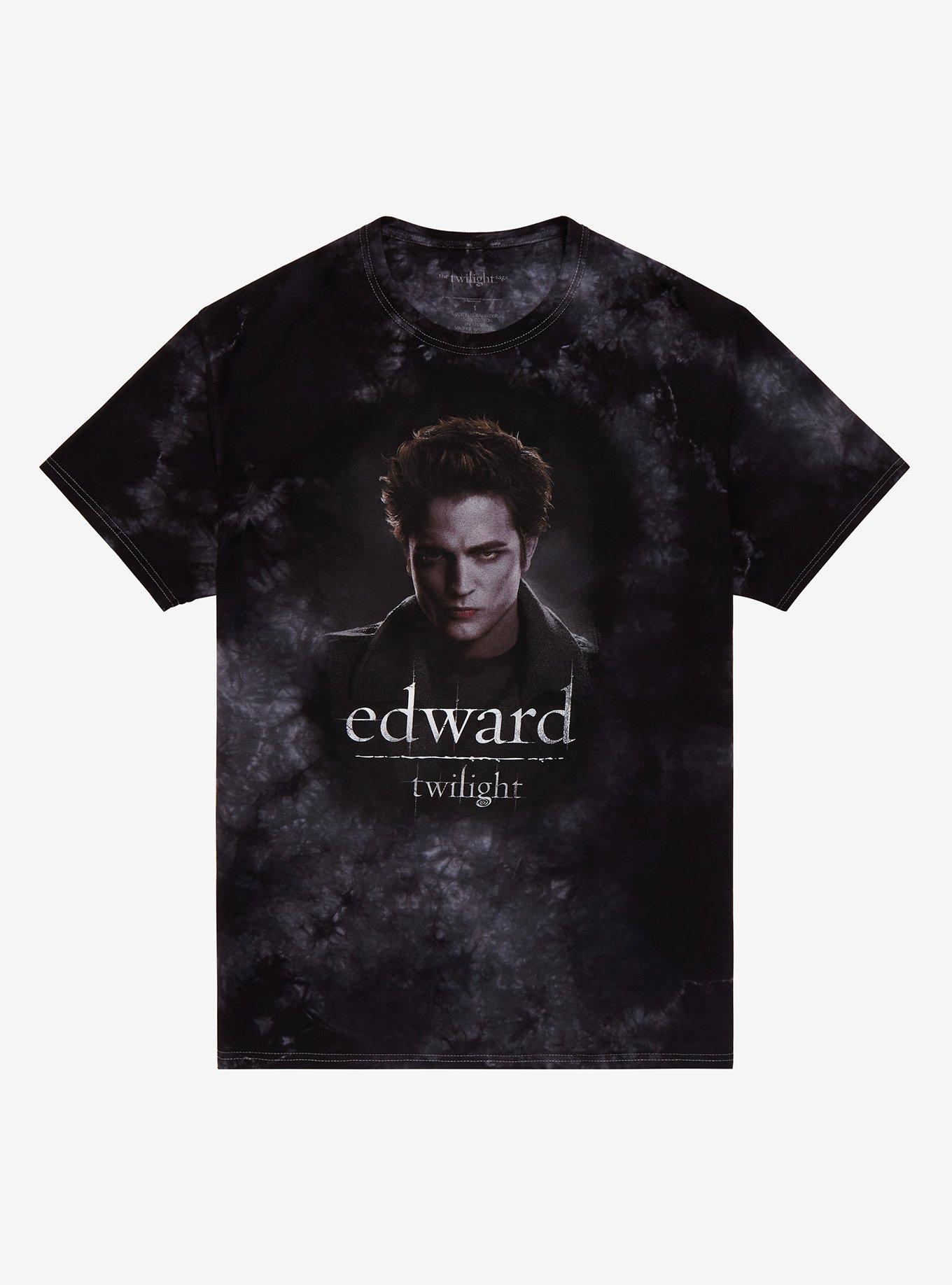 Twilight Edward Grey Wash Boyfriend Fit T-Shirt Plus Size, BLACK, hi-res