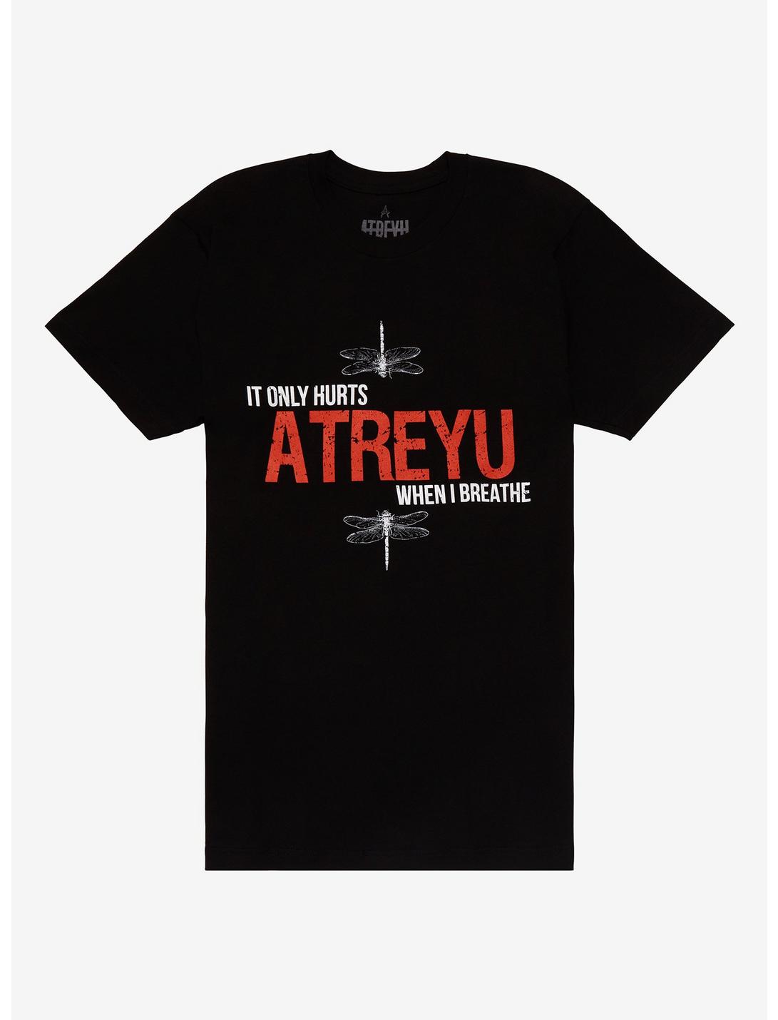 Atreyu It Only Hurts When I Breathe T-Shirt, BLACK, hi-res