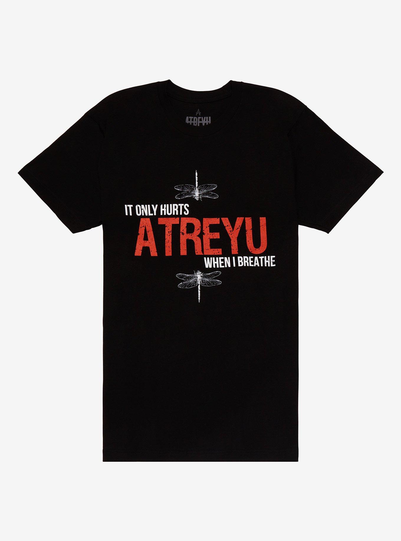 Atreyu It Only Hurts When I Breathe T-Shirt, BLACK, hi-res