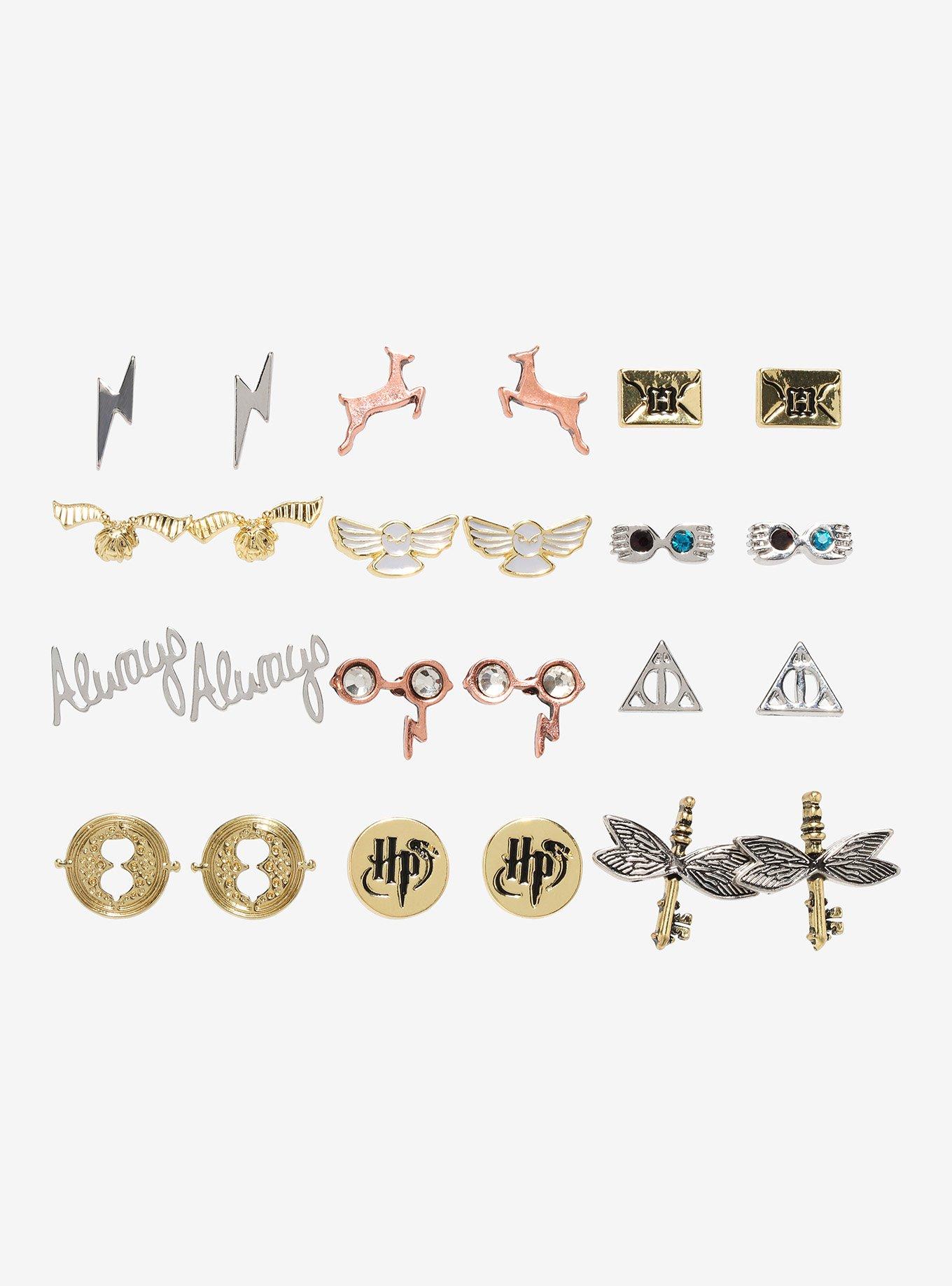 Harry Potter Icon Stud Earring Set, , hi-res